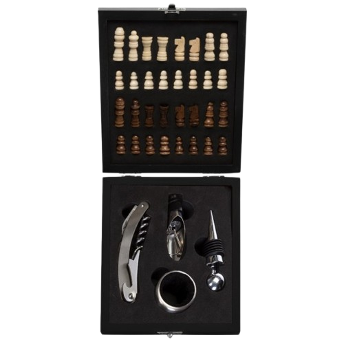 Kit Vinho Xadrez 4 peças