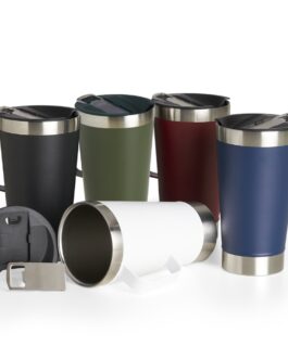 509 – Caneca Térmica Inox com Abridor 500ml