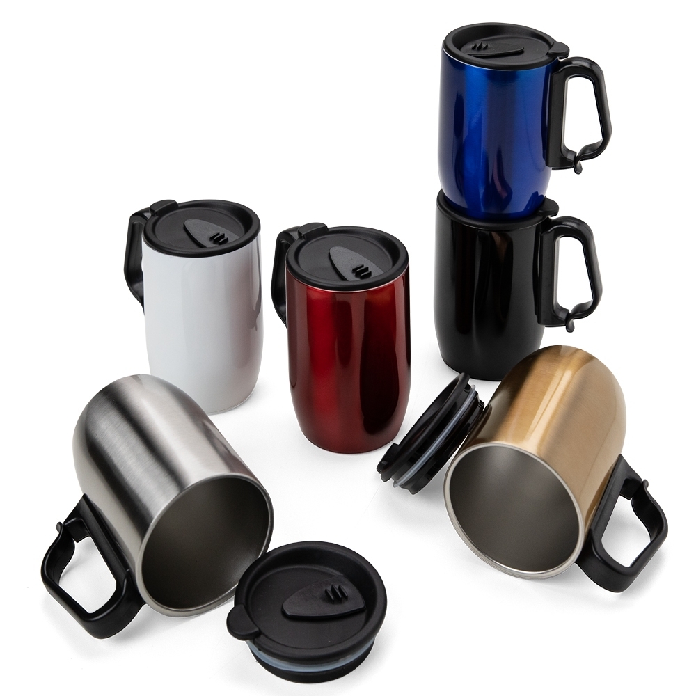 513 - Caneca Inox Parede Dupla 350 ml - Imagem 9