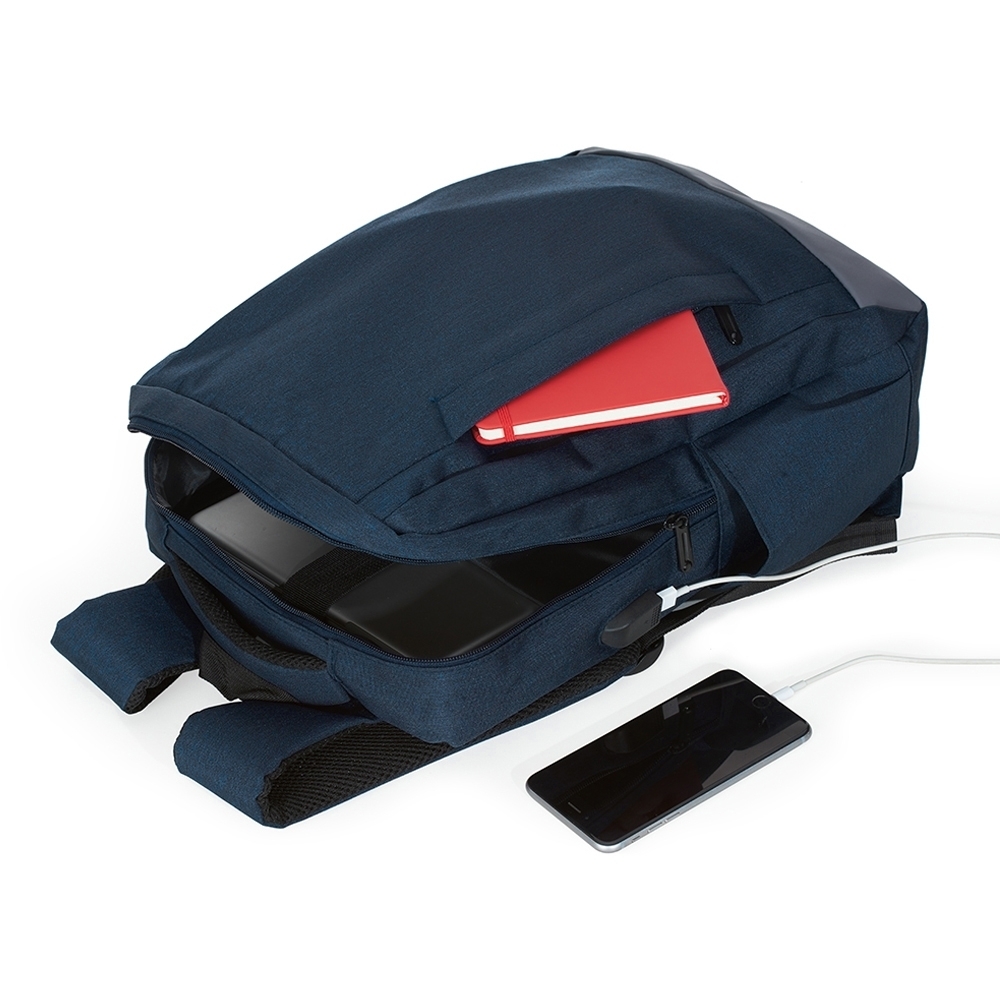 616 - Mochila de Nylon USB 33L - Imagem 7