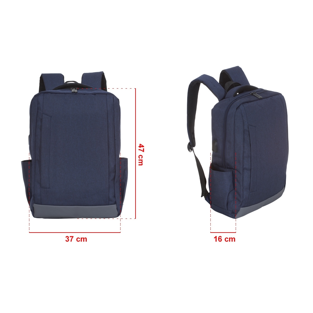 616 - Mochila de Nylon USB 33L - Imagem 2